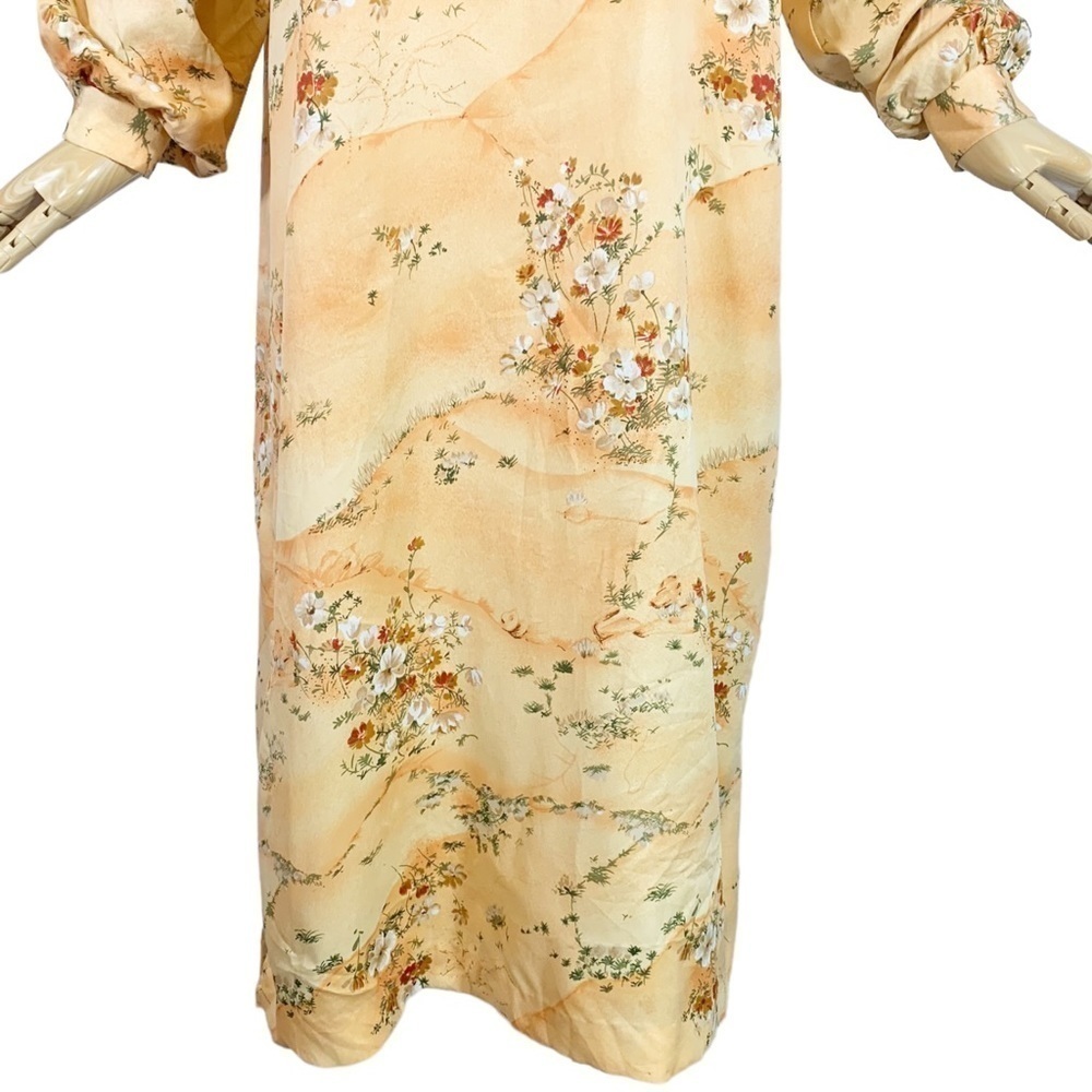 Vintage Kimo's Polynesian Shop Floral Hawaiian Maxi Dress Size 12 - Picture 5 of 11
